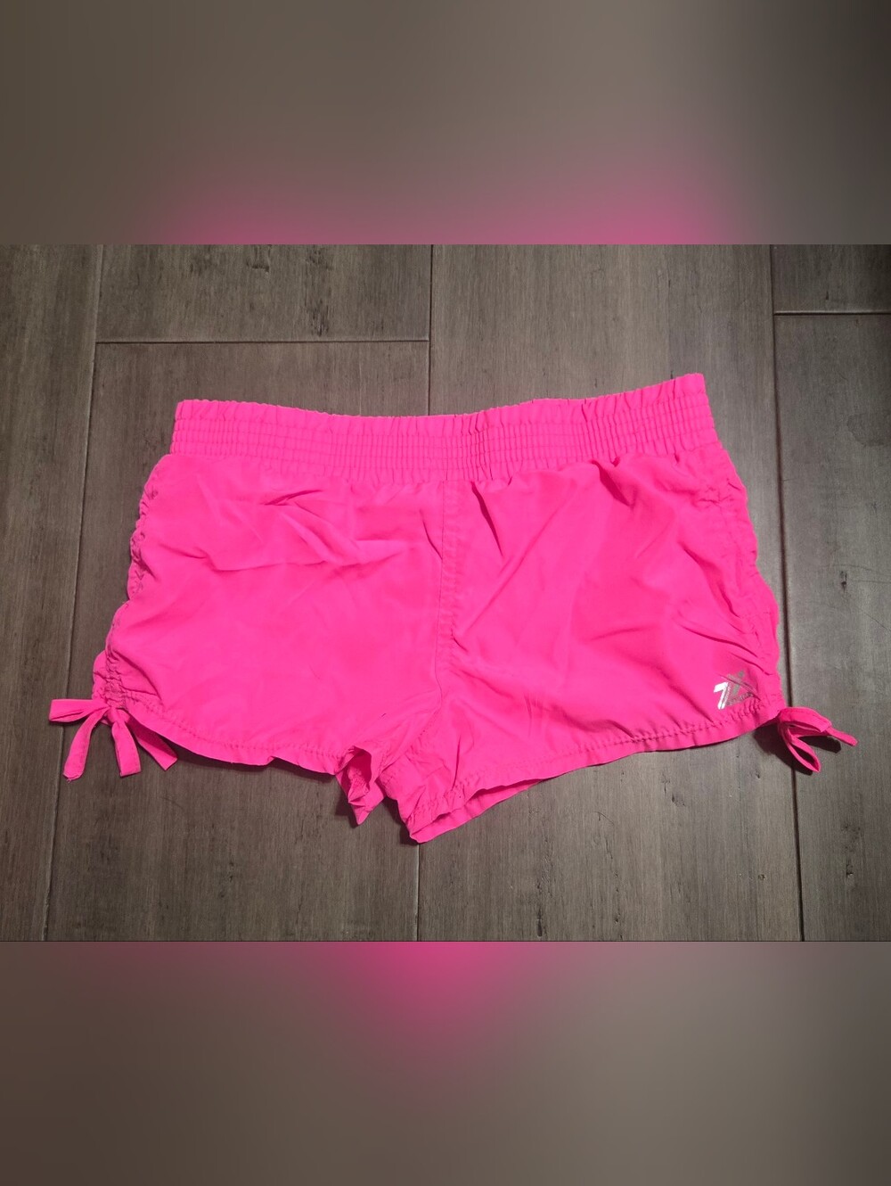 ZeroXposur Girl's Neon Pink Swim Shorts Size 7